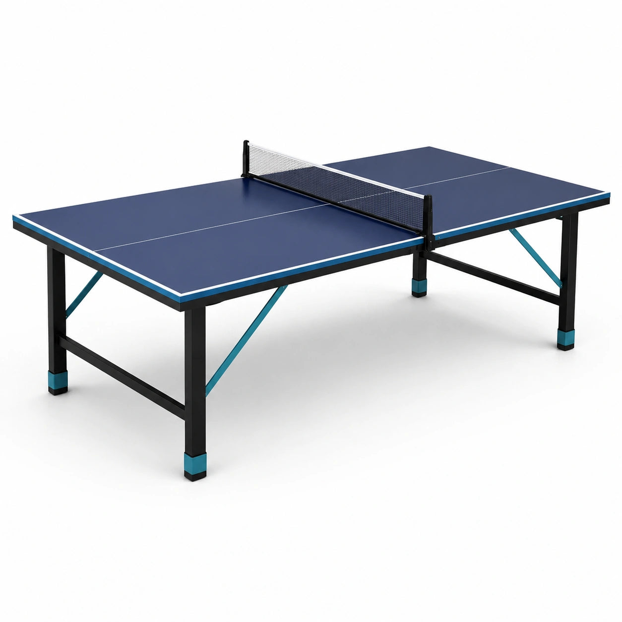 Mesa de ping-pong con tablero de MDF y estructura de acero