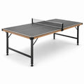 Mesa de ping-pong negro plegable con marco metálico 274x152.5x76 cm