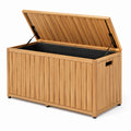 Baúl de madera de acacia para exteriores 120x50x60 cm