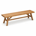Banco de madera teca para exterior de 180 cm