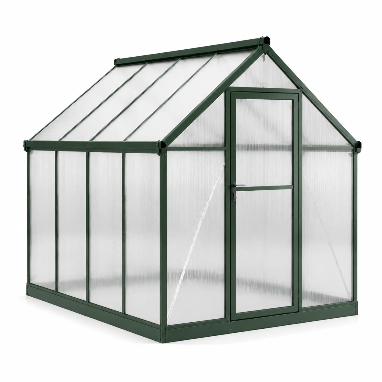 Invernadero de Aluminio y Policarbonato Transparente 190x185x195 cm