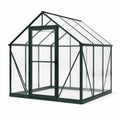 Invernadero de aluminio y policarbonato 2x2m verde